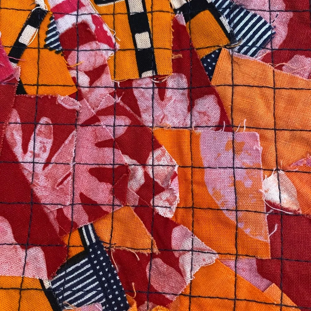 Unique and vibrant Colorful Patchwork Vest - Picture 9 of 9